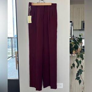 Aritzia Effortless Pants - BURGUNDY